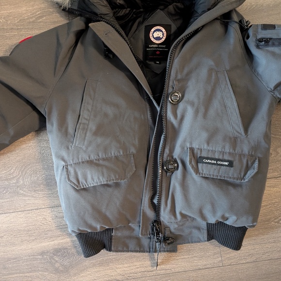 Canada Goose Gray Puffer Jacket with Fur Trim - Picture 7 of 11